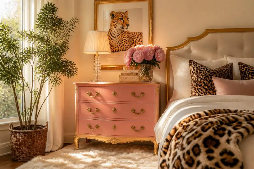 Featured image for: 10 Pink and Cheetah Bedroom Ideas for Chic Glam Style