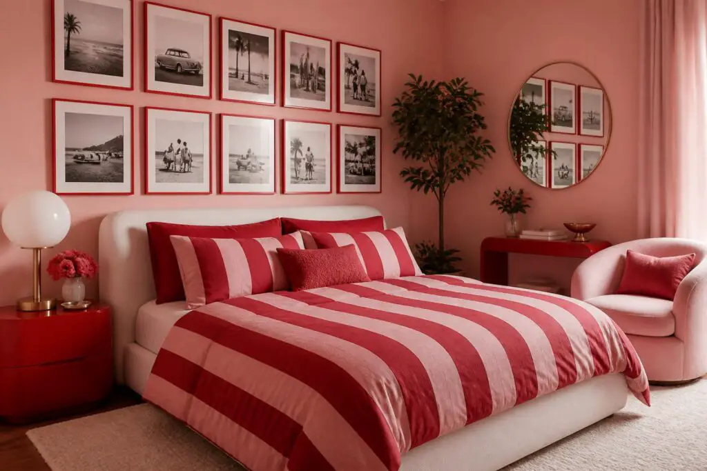 Featured image for: 10 Pink and Red Bedroom Ideas for Bold, Chic Interiors