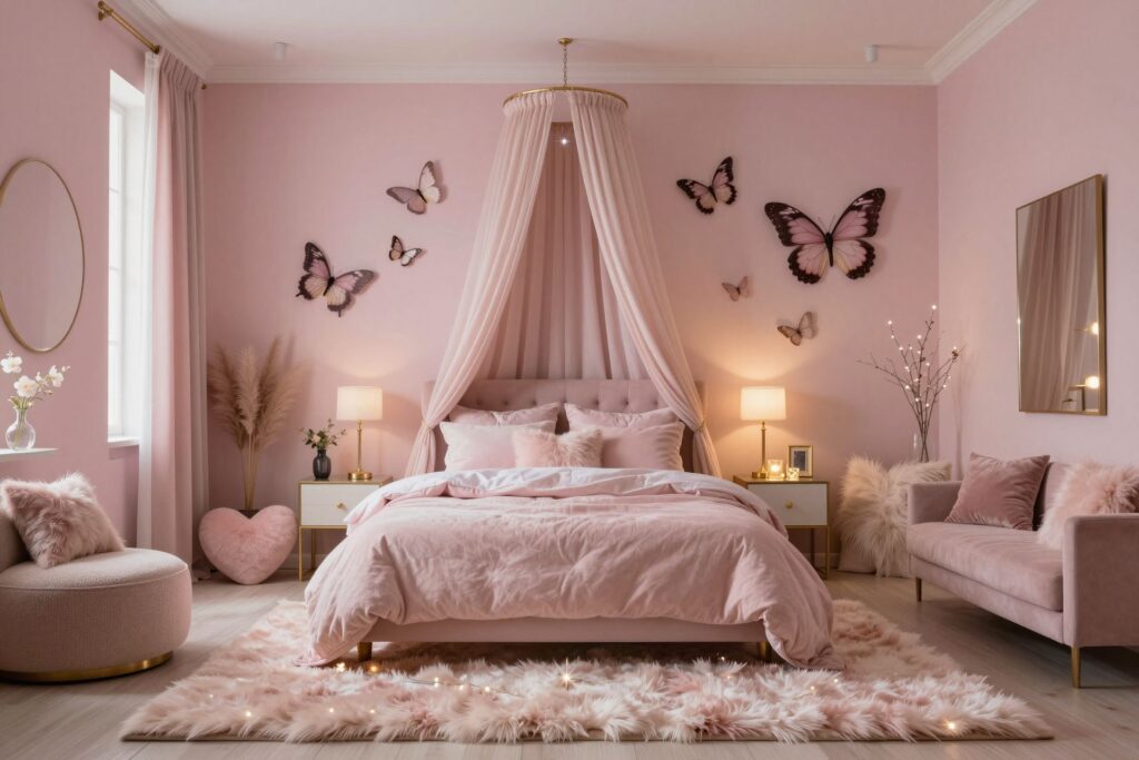 Featured image for: 10 Pink Bedroom Aesthetic Ideas Inspired by Pinterest