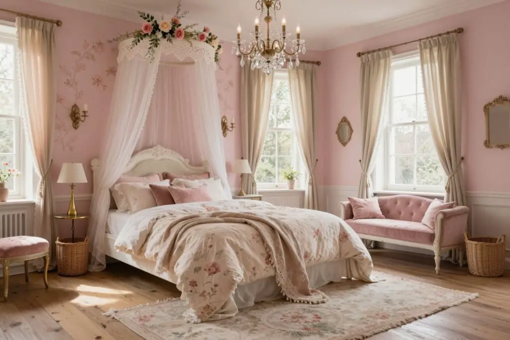 Featured image for: 10 Pink Vintage Bedroom Ideas Full of Romantic Charm