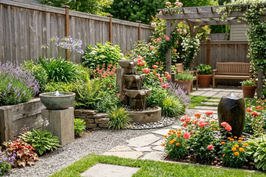 Featured image for: 10 Small Garden Fountain Ideas That Add Instant Relaxing Vibes