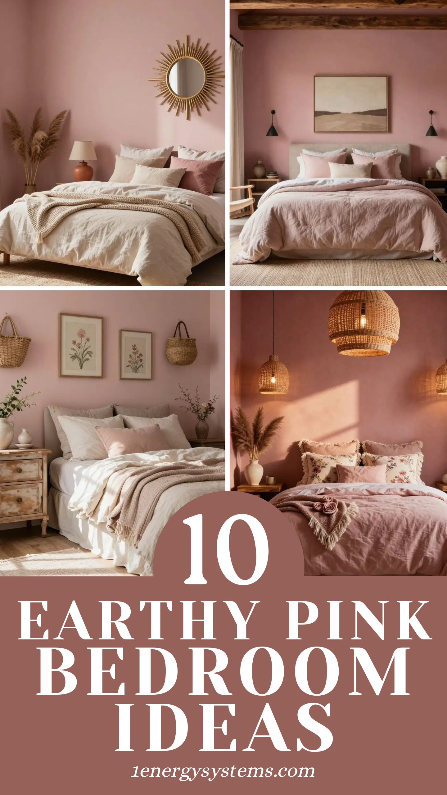 Earthy Pink Bedroom Ideas