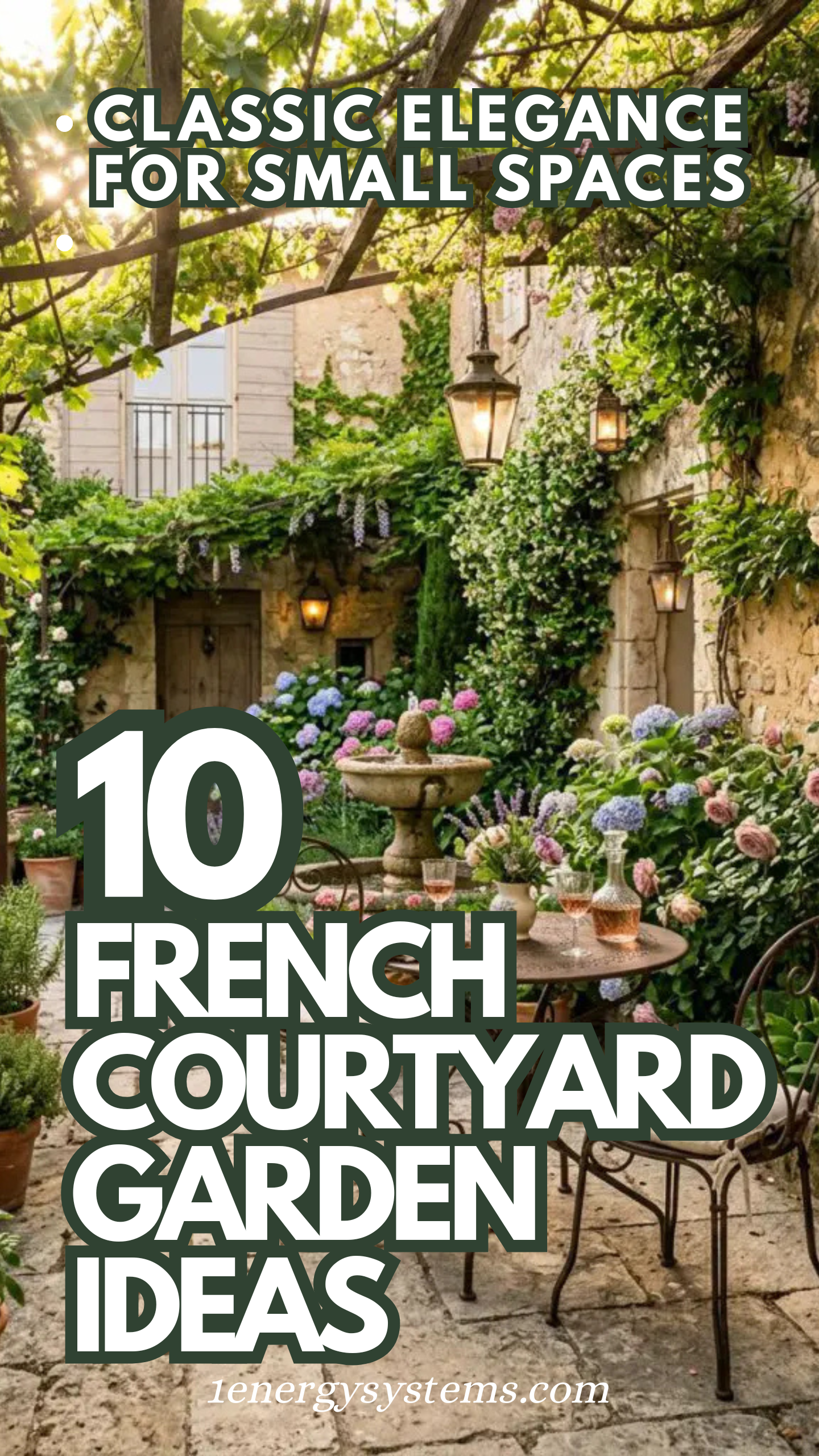 French Courtyard Garden Ideas