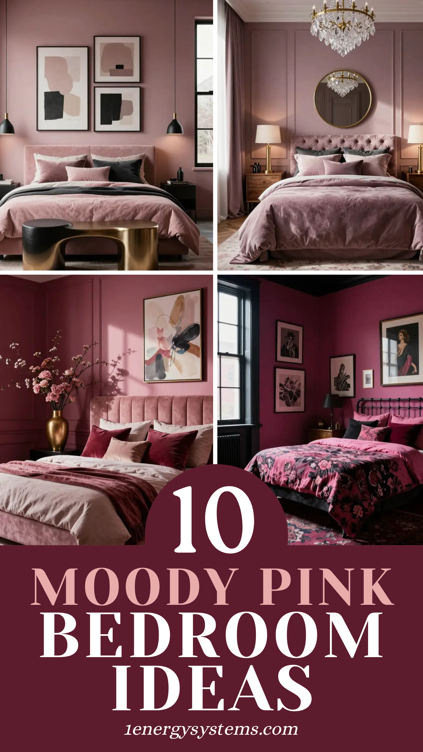 Moody Pink Bedroom Ideas