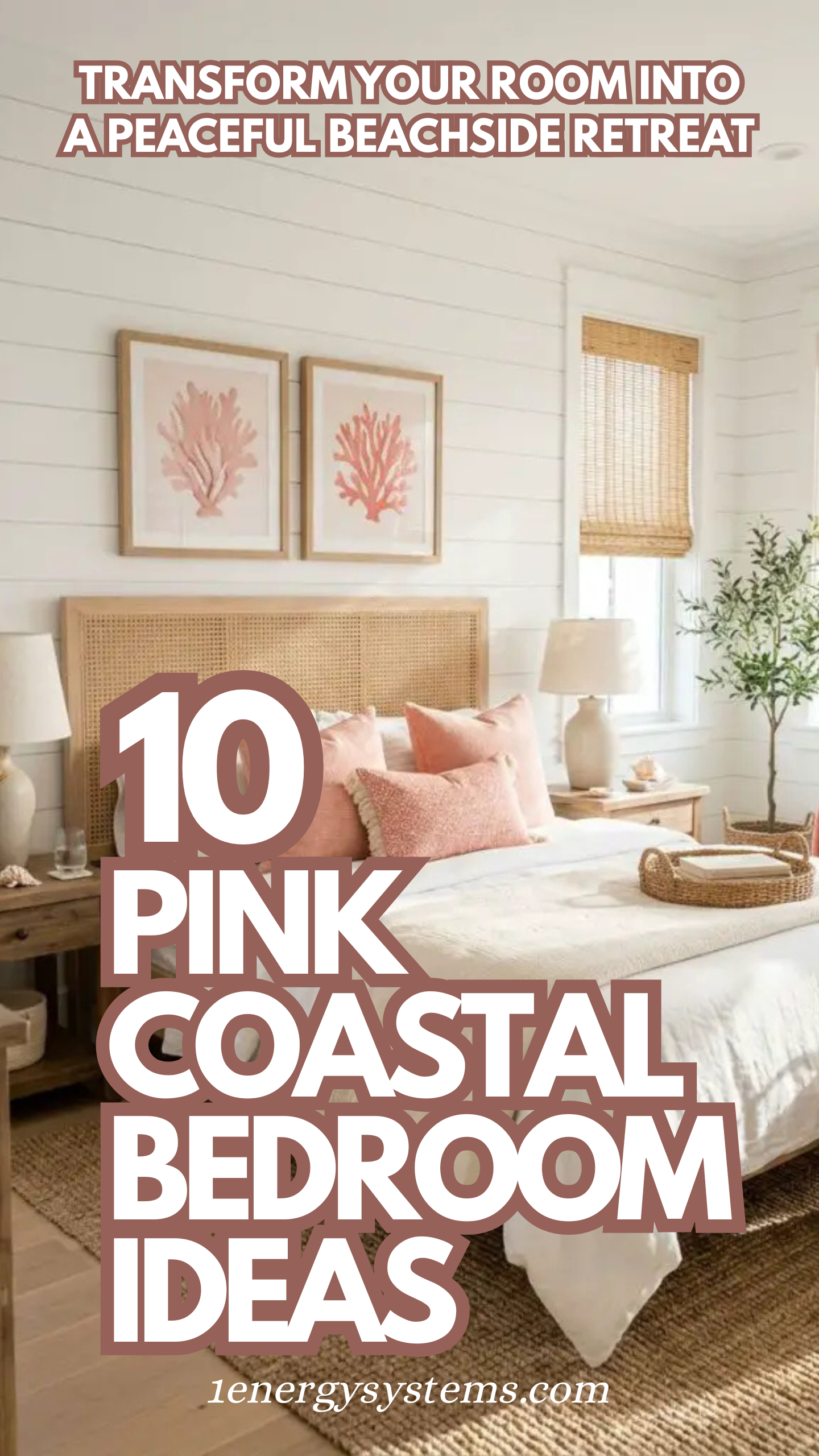 Pink Coastal Bedroom Ideas