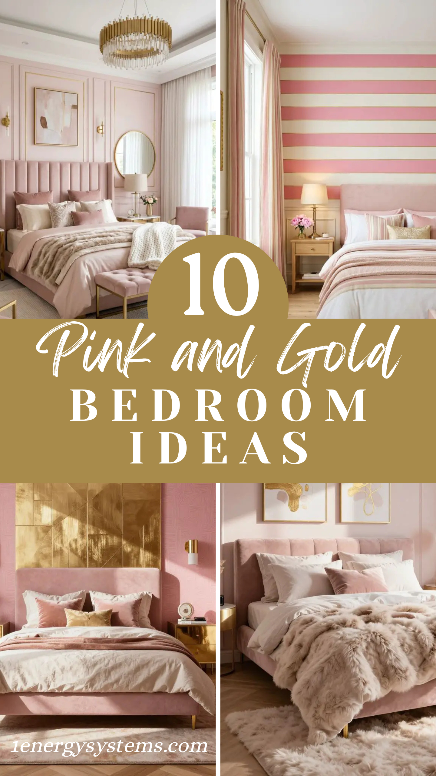 Pink and Gold Bedroom Ideas