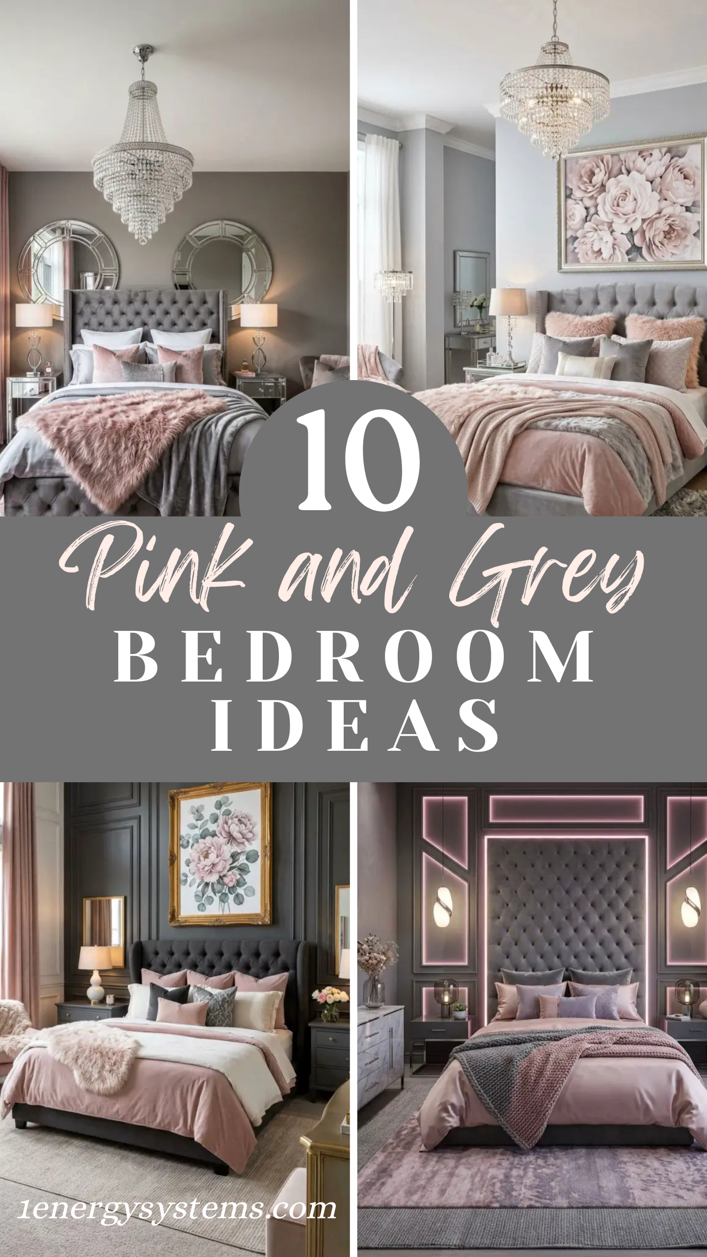 Pink and Grey Bedroom Ideas