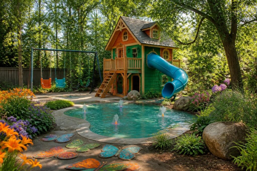 Featured image for: 10 Backyard Play Area Ideas for Kids That Encourage Outdoor Fun