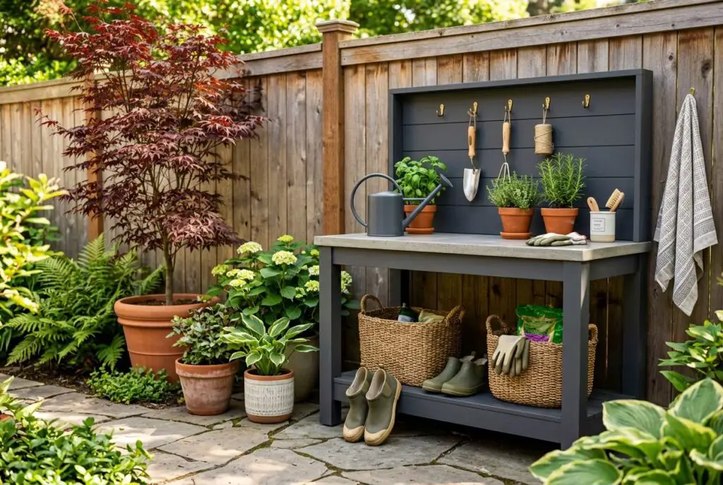 Featured image for: 10 Backyard Potting Station Ideas for Stylish Outdoor Fashion