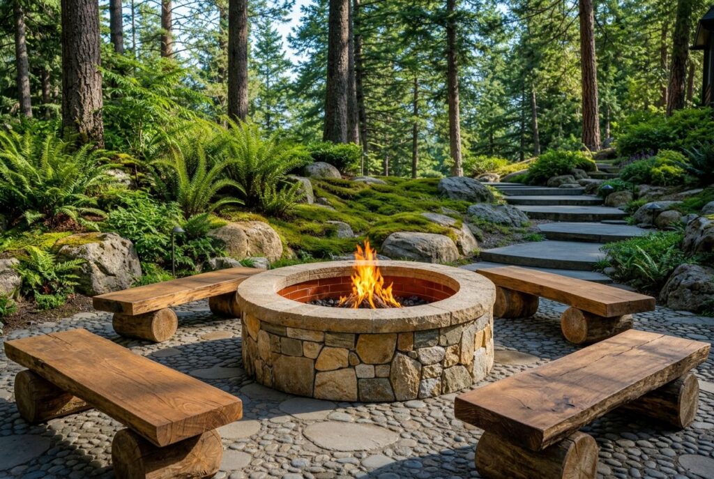 Featured image for: 10 Brick Fire Pit Ideas for a Stunning Backyard Retreat