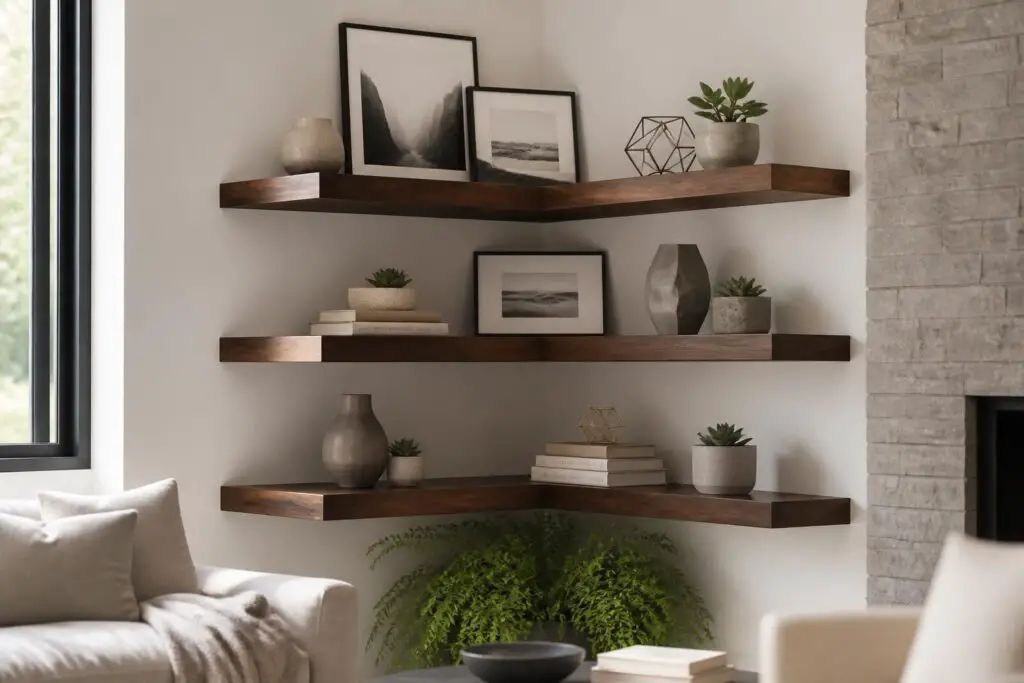 Featured image for: 10 Corner Floating Shelves Ideas for Awkward Spaces