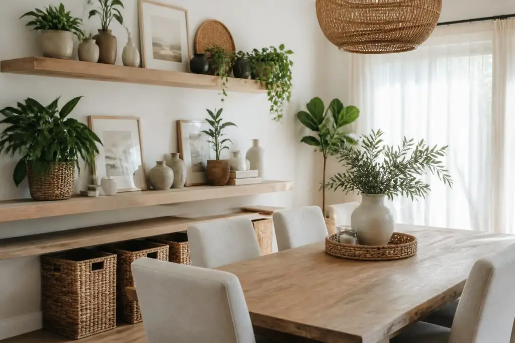 Featured image for: 10 Dining Room Floating Shelves Ideas for Display & Storage