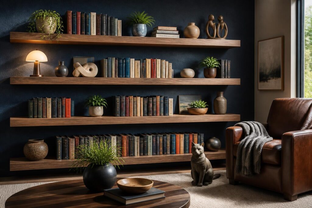 Featured image for: 10 Floating Book Shelves Ideas for Stylish & Organized Spaces