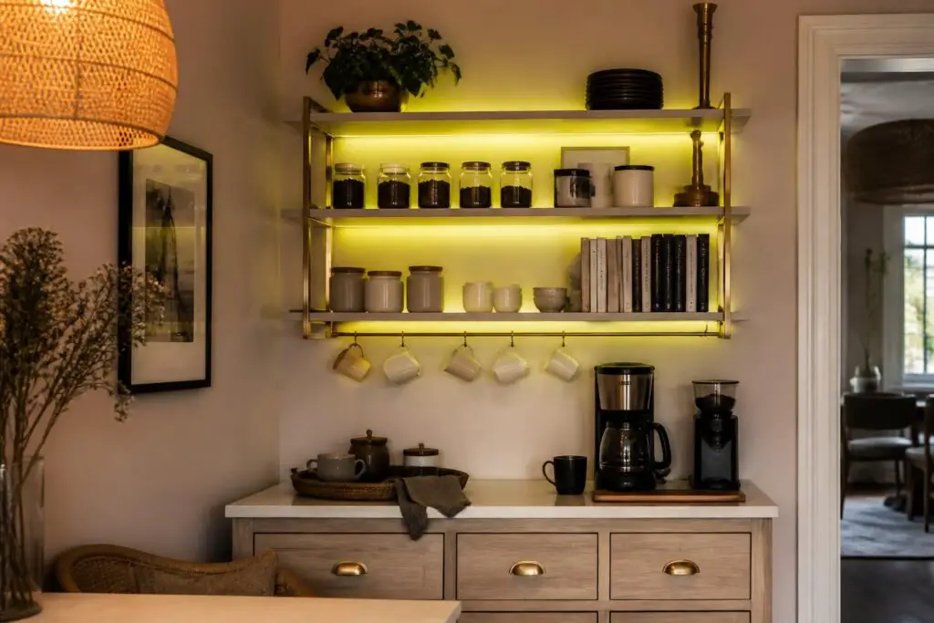 Featured image for: 10 Floating Shelves with Lights Ideas for Cozy Interiors