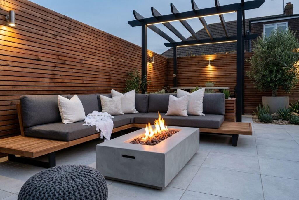 Featured image for: 10 Modern Backyard Fire Pit Ideas with Sleek Designer Style