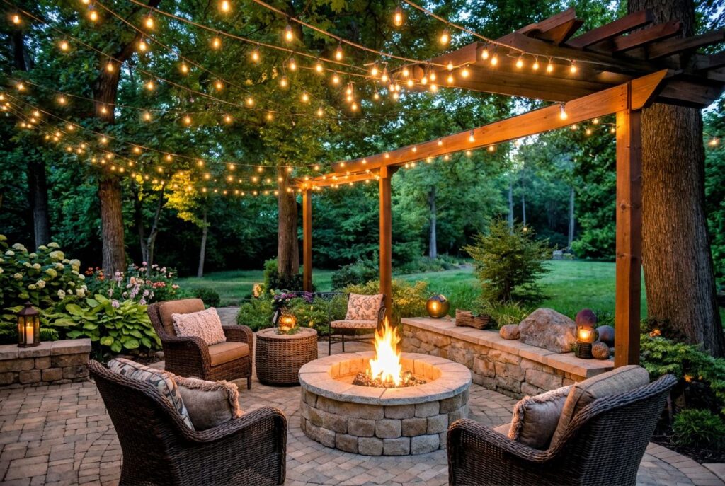 Featured image for: 10 Rustic Backyard Fire Pit Ideas for the Ultimate Cozy Retreat