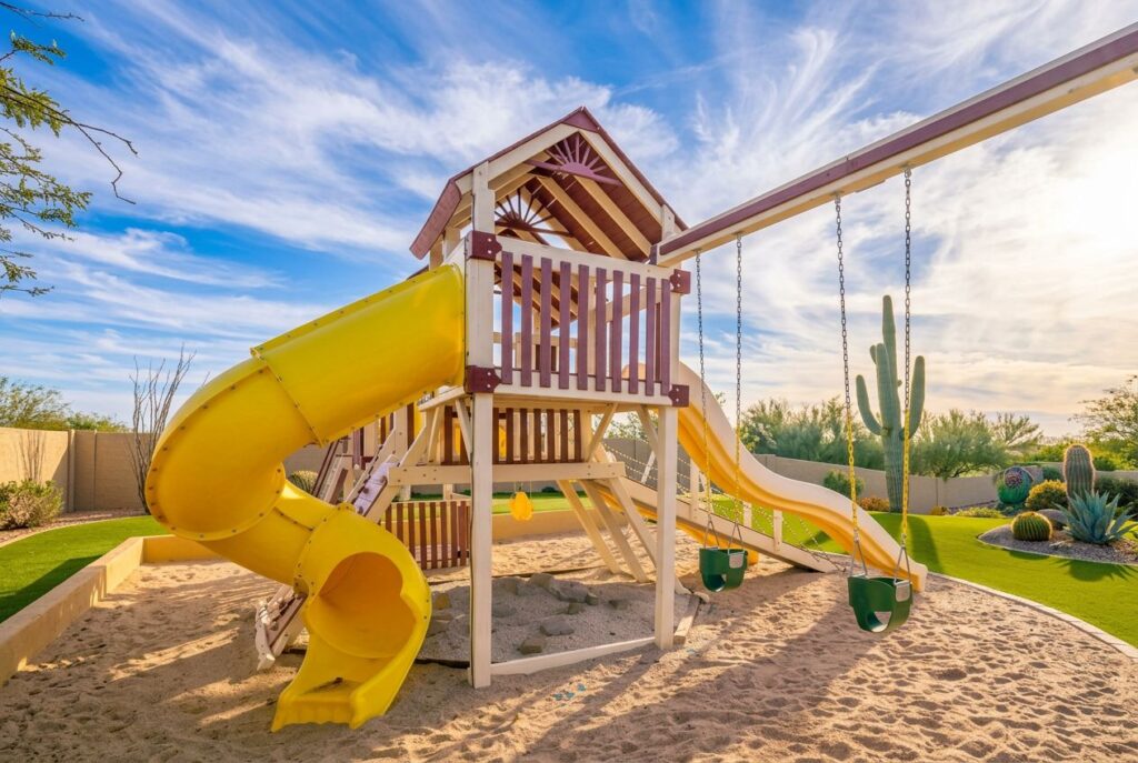 Featured image for: 10 Small Backyard Play Area Ideas for Kids That Maximize Space