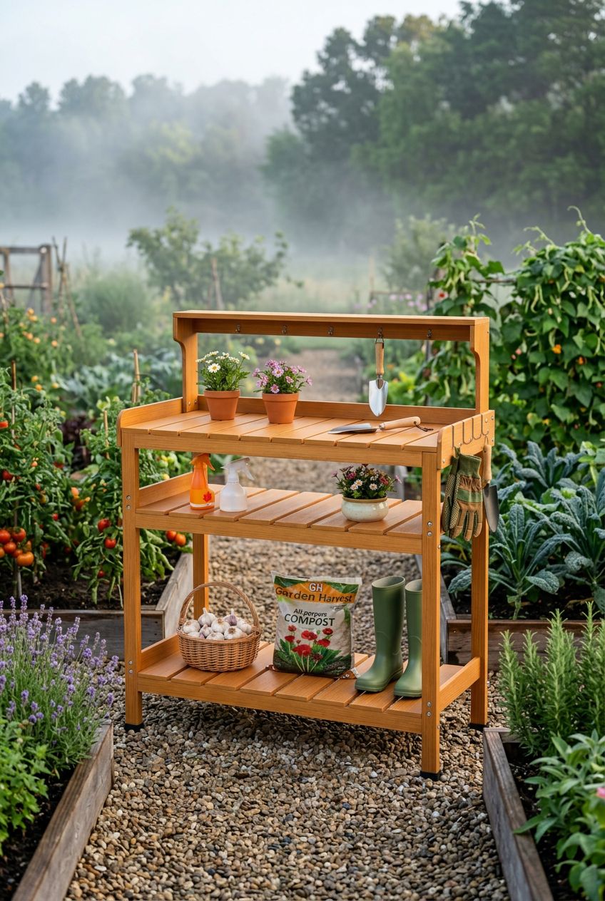 Frogprin Potting Bench Table